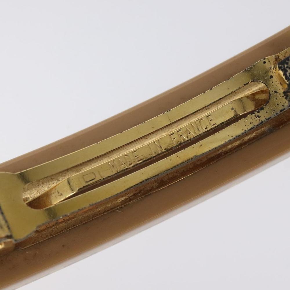 LOUIS VUITTON Baretta Anclusion Hair Clip metal Beige M65305 LV Auth bs26289 - Picture 6 of 7